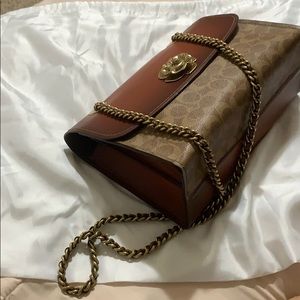 Tea Rose Signature Canvas Parker Shoulder Bag